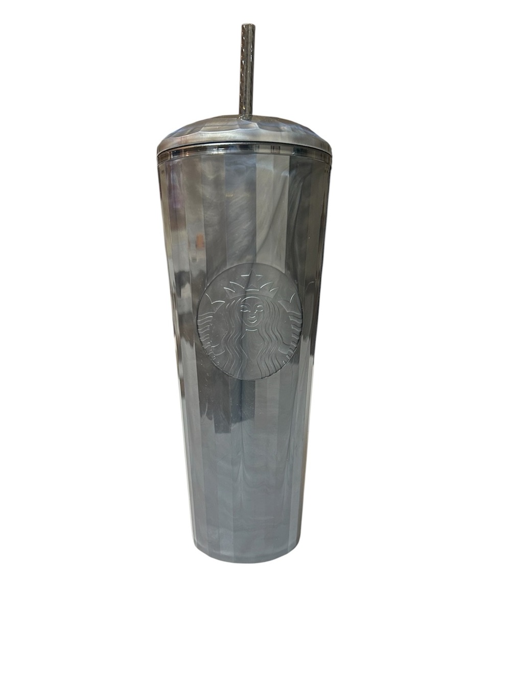 Starbucks Metallic dome top Embossed Tumbler with Straw